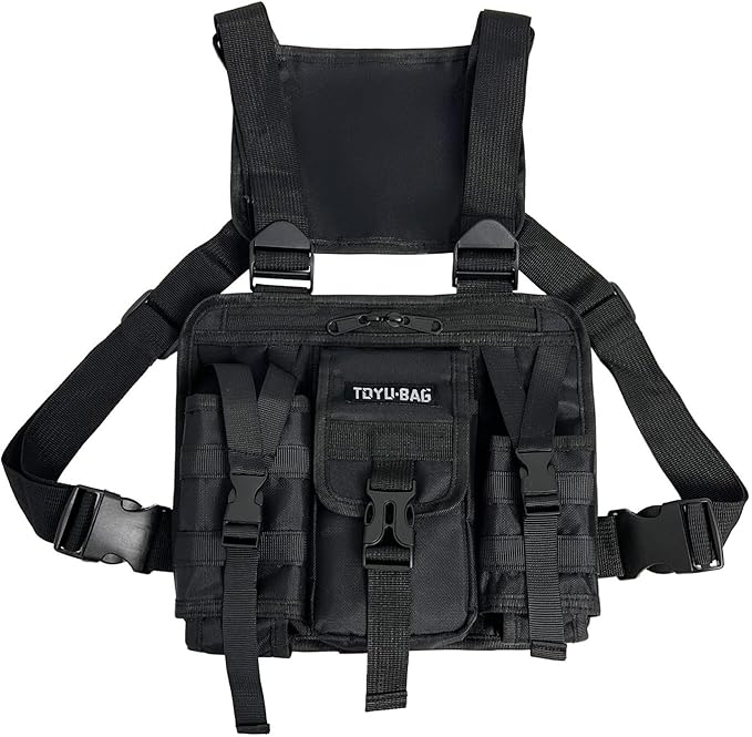 Gilet tactique sacoche bandoulière rave