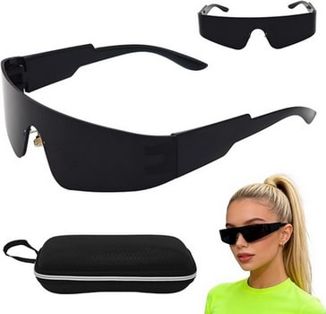 lunette noir rave techno cyberpunk lunette noir rave techno cyberpunk