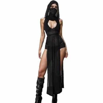 Robe transparente femme de festival ou rave